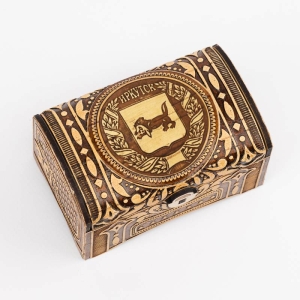 Шкатулка Сундук Иркутск Герб 10х6х5