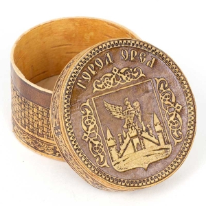 Шкатулка Орел Герб 6,5х6,5х4,5