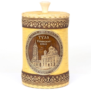 Туес Тула Успенский собор с кантами  900 мл 101016