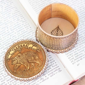 Шкатулка Байкал Медведь фигурная 7х7х4,7