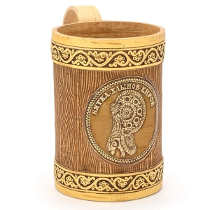 Кружка Вятка-Хлынов-Киров Индюк с кантами 8х8х12