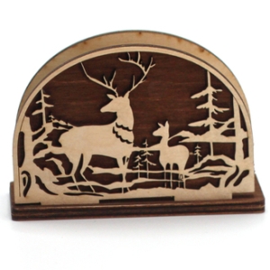 Салфетница Олени фанера 138,54,5