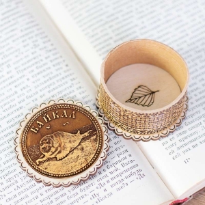 Шкатулка Байкал Нерпа фигурная 5,5х5,5х3,5