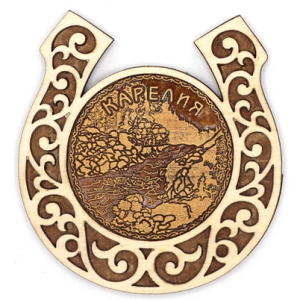 Магнит Карелия Пейзаж Подкова 88