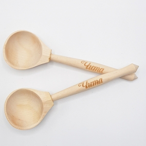 Ложка Чита Чайная березовая с гравировкой 14,53,5