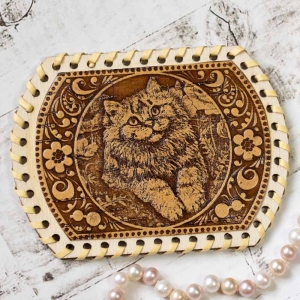 Зеркало шитое Кошка  119 (2)