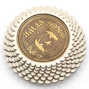 Шкатулка Ямал Герб 7,5x7,5x3,5