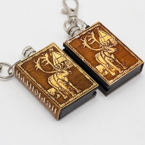 Брелок Нерюнгри Олень Вечная Спичка 3х3,9х1