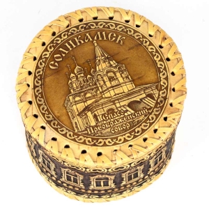 Шкатулка Соликамск Спасо-Преображенский собор 11119 ПОД ЗАКАЗ