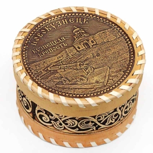 Шкатулка Новокузнецк Кузнецкая Крепость 10х10х6