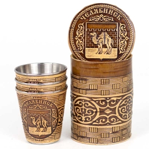 Набор стопок Челябинск Герб 3шт 70мл 6,56,58,5