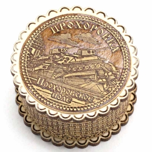 Шкатулка Прохоровка Прохоровское Поле фигурная 5,55,53,5