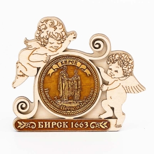 Магнит Бирск 1663 Памятник Ангелы 9,5х7