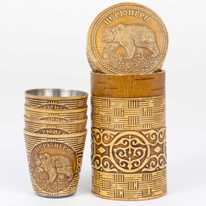 Набор стопок Нерюнгри Медведь 4шт 30мл 4,54,59