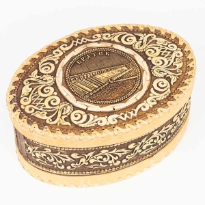 Шкатулка Братск ГЭС 22х13х8 ПОД ЗАКАЗ