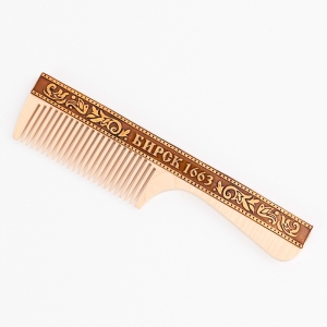 Расческа Бирск 1663 с ручкой Узор 19,5х4,5