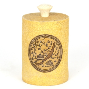 Туес Байкал Карта Антик светлый 350мл 8811,5