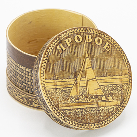 Шкатулка Яровое Корабль 6,56,54,5