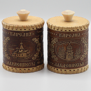 Туес Лахденпохья Карелия Коллаж 350мл 8811