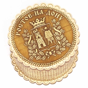 Шкатулка Ростов-на-Дону Герб фигурная 774,7