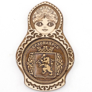 Магнит Красноярск Герб Матрешка 5,58,5