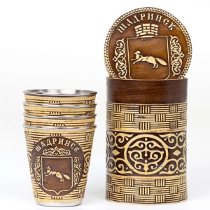 Набор стопок Шадринск Герб 4шт 70мл 6,56,510,5