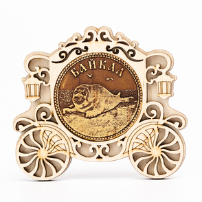 Магнит Байкал Нерпа Карета 8x7