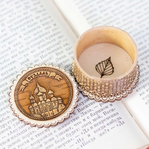 Шкатулка Суздаль Кремль фигурная 4,5х4,5х3