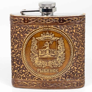 Фляжка Рыбинск Герб антик 180мл 60Z