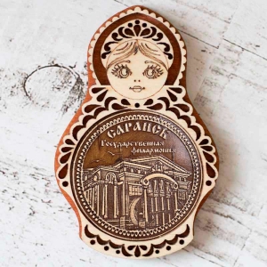 Магнит Саранск Государственная филармония Матрешка  5,5х8,5