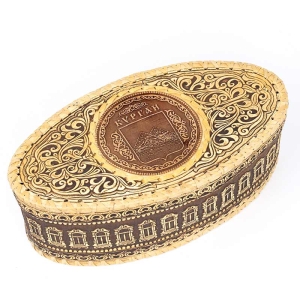 Шкатулка Курган Герб 26х14х9