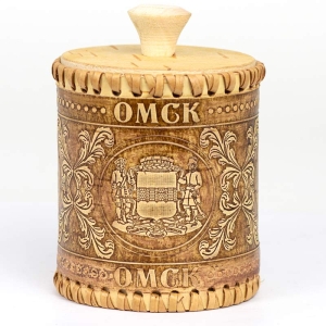 Туес Омск Коллаж 350мл 8811