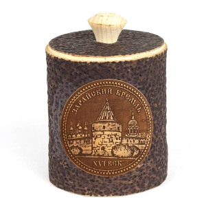 Туес Зарайский Кремль Антик темный 80мл 6х6х7,5