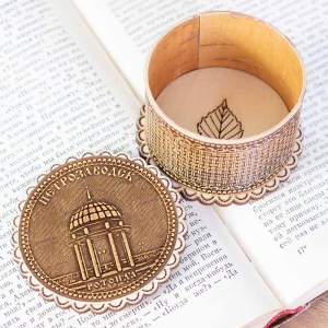 Шкатулка Петрозаводск Ротонда фигурная 7х7х4,7