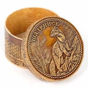 Шкатулка Шадринск Куница 6,5х6,5х4,5