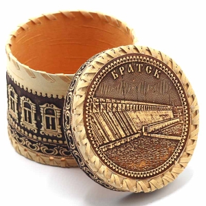 Шкатулка Братск ГЭС 11х11х9 ПОД ЗАКАЗ