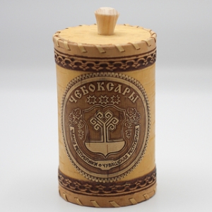 Туес Чебоксары Герб Республики с кантами 8814