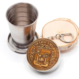 Брелок-Стопка Соликамск Герб 5х5х6,5