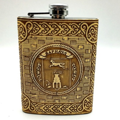 Фляжка Барнаул Герб 240мл 80Z - сувенир