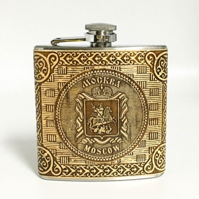 Фляжка Москва Герб 180мл 60Z - сувенир