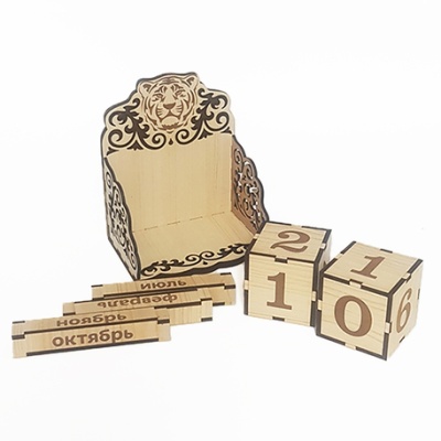 Календарь Тигр ХДФ 11*13,5*8 - сувенир