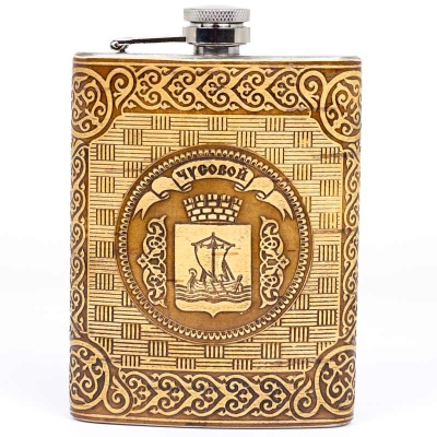 Фляжка Чусовой Герб 240мл 80Z - сувенир