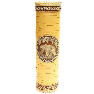 Футляр под бутылку Медведь 9*9*32 - сувенир