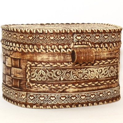 Хлебница-Батонница Узор шарнирная 25*19*16 - сувенир