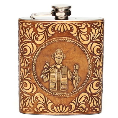 Фляжка Рыбак 180мл 60Z - сувенир