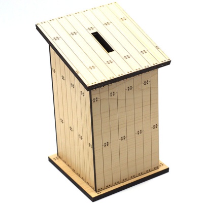 Копилка Туалет ХДФ 10*10*16  - сувенир