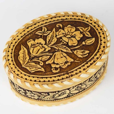 Шкатулка Цветы 12*8*6,5 - сувенир