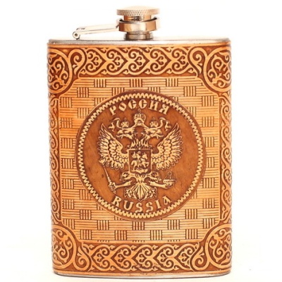 Фляжка Россия 240мл 80Z - сувенир