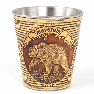 Стопка Шерегеш Медведь 70мл - сувенир