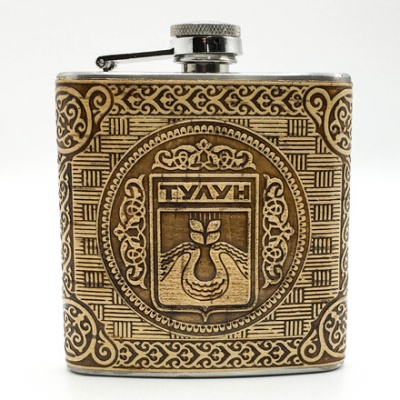 Фляжка Тулун Герб 180мл 60Z - сувенир